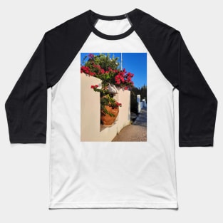 Bright Greek flowers Baseball T-Shirt